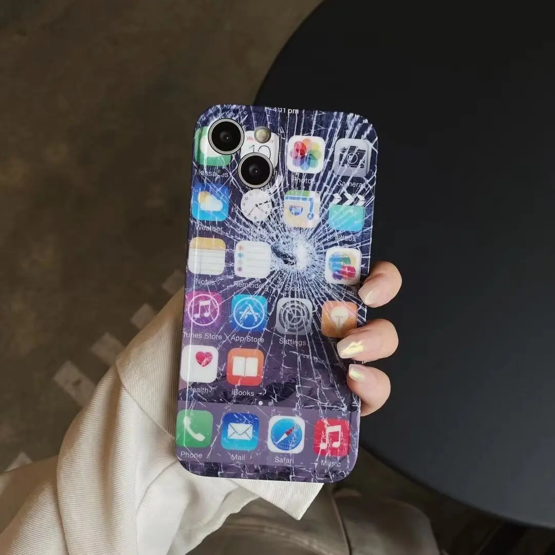 Creative Phone Broken Screen Phone Case Cover for IPhone 7 8 Plus 11 12 13 Pro X XR XS Max Shockproof Case for IPhone 13 Cases
Creative Phone Broken Screen Phone Case Cover for IPhone 7 8 Plus 11 12 13 Pro X XR XS Max Shockproof Case for IPhone 13 Cases