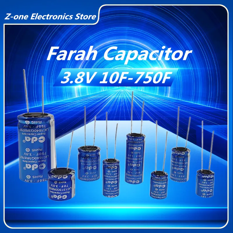 3.8V Super Capacitor CDA 10F/40F/100F/120F/250F/500F/750F Vehicle Traveling Data Recorder Super Capacitor 
3.8V Super Capacitor CDA 10F/40F/100F/120F/250F/500F/750F Vehicle Traveling Data Recorder Super Capacitor