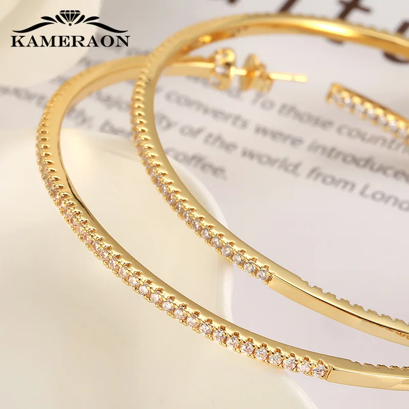 Shiny Huge Gold Hoop Earrings Full CZ Fashion Thin Hoops Ring for Women Big Over sized Round Anti Allergy Precious Stones Jewels
Shiny Huge Gold Hoop Earrings Full CZ Fashion Thin Hoops Ring for Women Big Over sized Round Anti Allergy Precious Stones Jewels