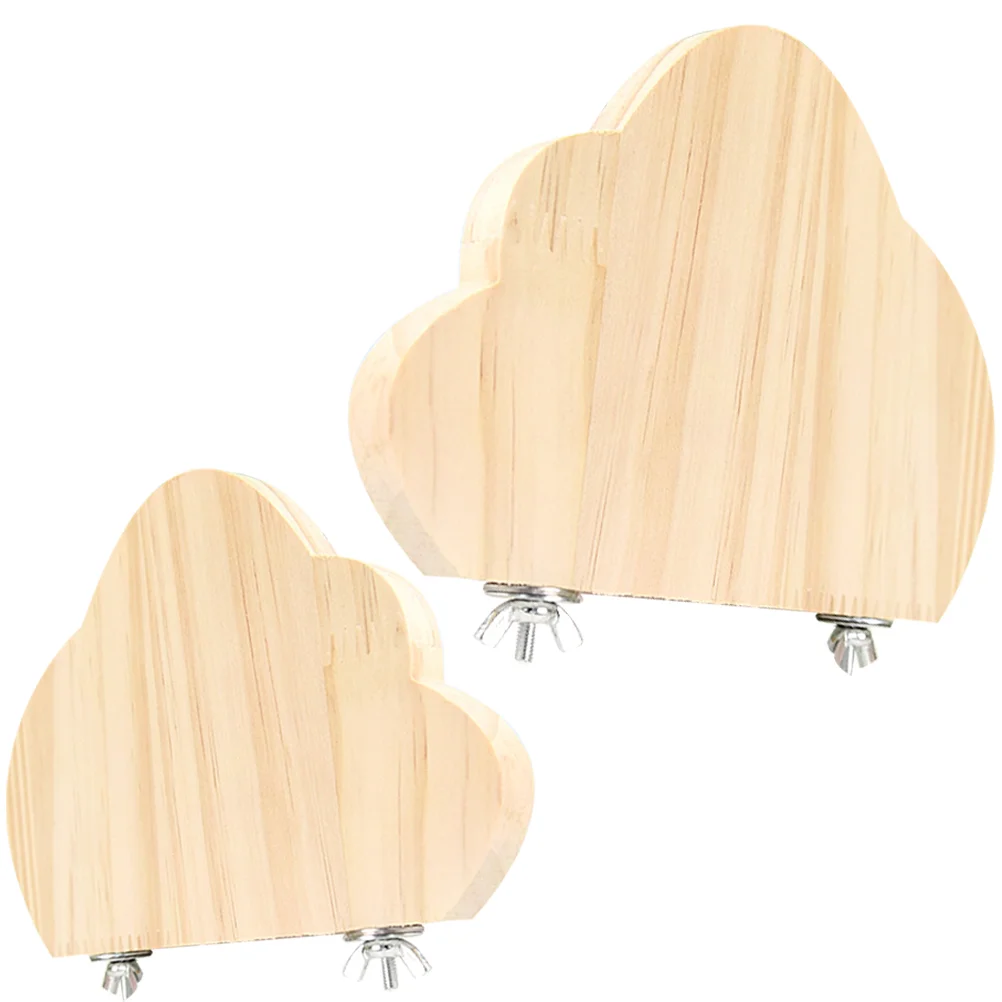 2pcs Pet Bird Perch Hamster Platform Stand Cloud Shape Wooden Springboard Hamster Playground 
2pcs Pet Bird Perch Hamster Platform Stand Cloud Shape Wooden Springboard Hamster Playground
