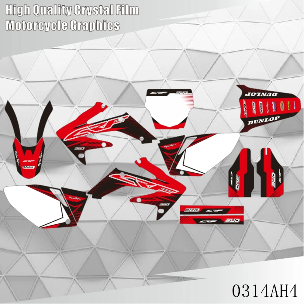 For HONDA CRF 250R CRF 250 CRF250R CRF250 2004 2005 Full Graphics Decals Stickers Motorcycle Background Custom Number Name
For HONDA CRF 250R CRF 250 CRF250R CRF250 2004 2005 Full Graphics Decals Stickers Motorcycle Background Custom Number Name