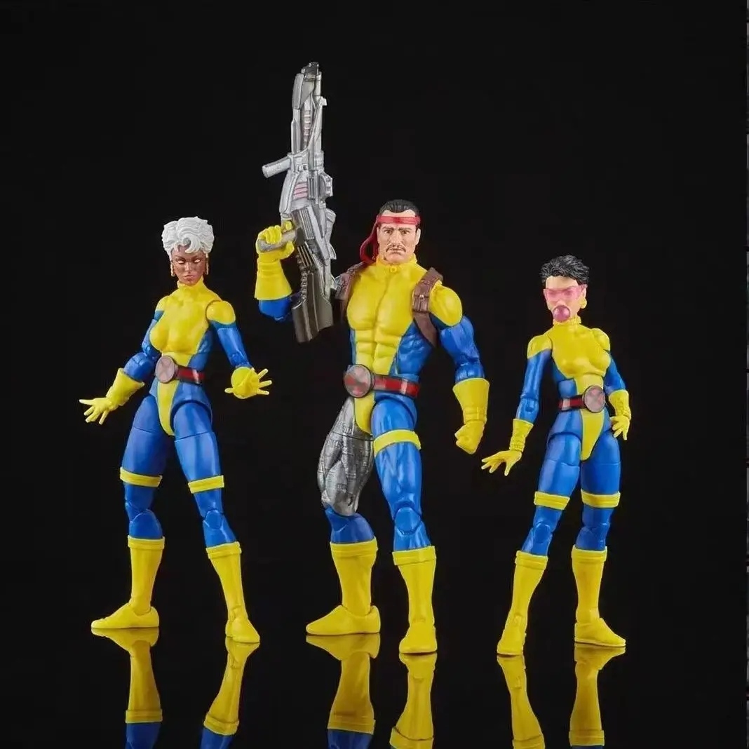 

Genuine Marvel Legends X-Men Storm Jubilee Forge 3-Pack 6" Action Figure Boxed Marvels Blacksmith Storm Lee Chien Huan Figurine