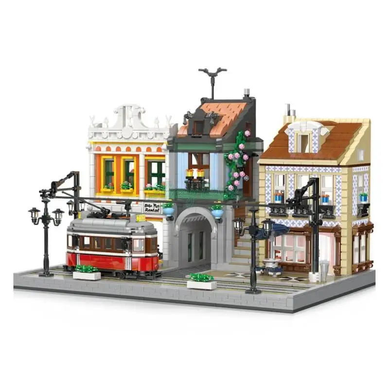 Street View The Lisbon Tram East Railway Train Station With 6 Dolls MOC Modular Blocks 89132 Model Bricks Kit Creative Toy Gifts
Street View The Lisbon Tram East Railway Train Station With 6 Dolls MOC Modular Blocks 89132 Model Bricks Kit Creative Toy Gifts