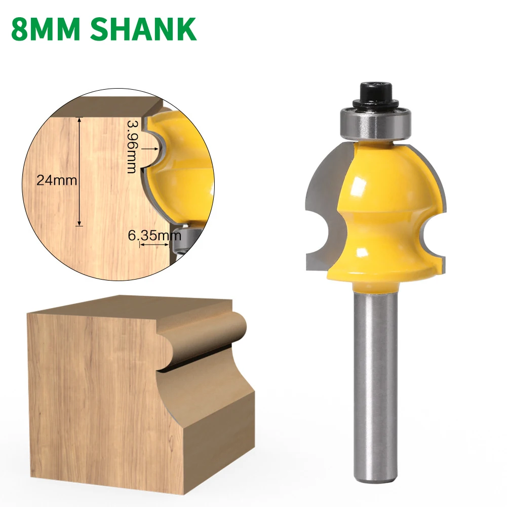 1PC 8MM Shank Milling Cutter Wood Carving Line Architectural Molding Router Bit Woodworking Tenon Milling Cutter Wood Machine
1PC 8MM Shank Milling Cutter Wood Carving Line Architectural Molding Router Bit Woodworking Tenon Milling Cutter Wood Machine