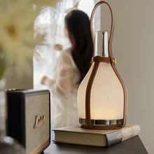 Wireless Touch Grapefruit Light Dimming Bedside Lamp Retro Portable Outdoor Camping Charging Atmosphere Table Lamp
