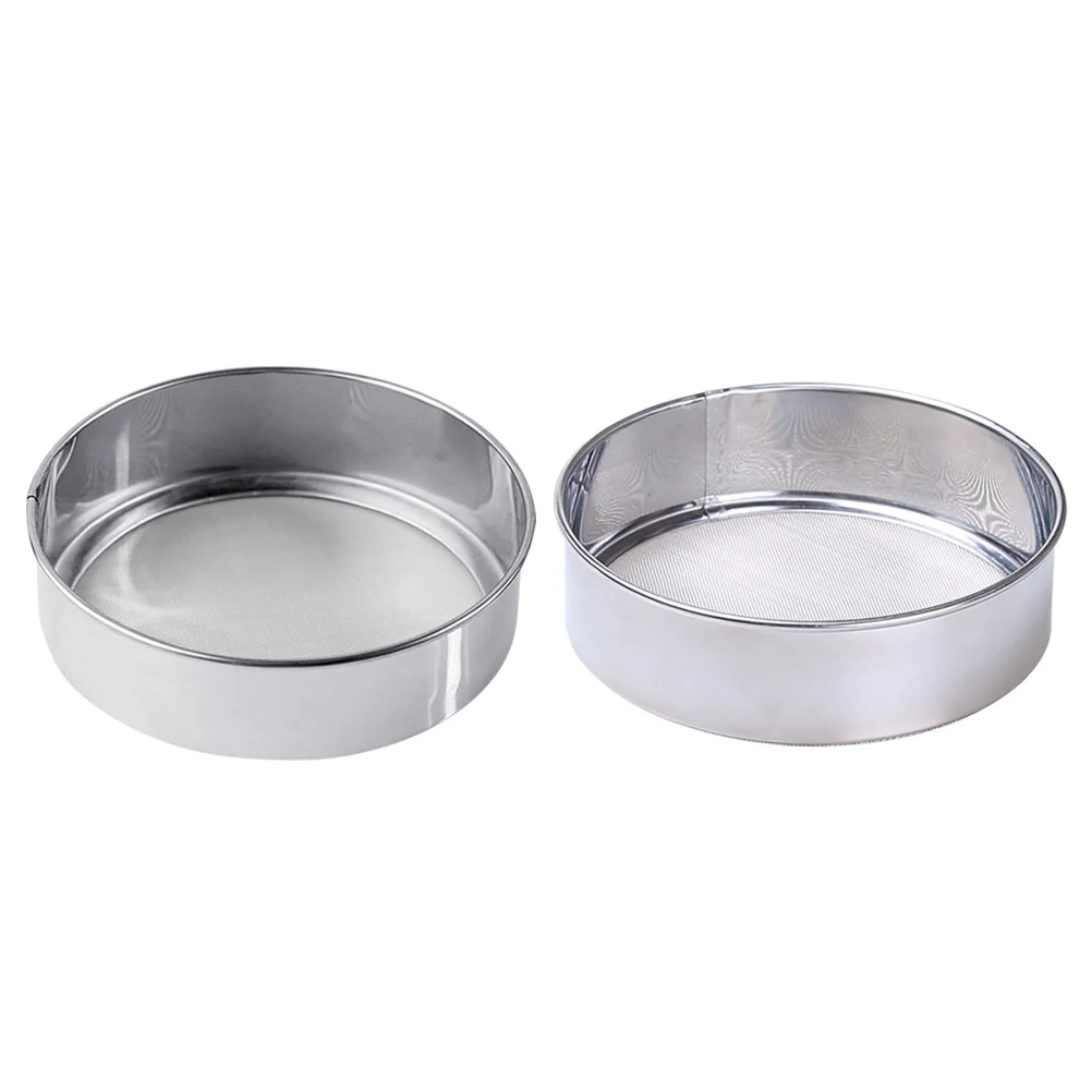 Sifter Flour Sieve Strainer Baking Round Stainless Steel Mesh Cake Hand Kitchen Sifting Cooking Pastashakerfine Handheld Metal
Sifter Flour Sieve Strainer Baking Round Stainless Steel Mesh Cake Hand Kitchen Sifting Cooking Pastashakerfine Handheld Metal