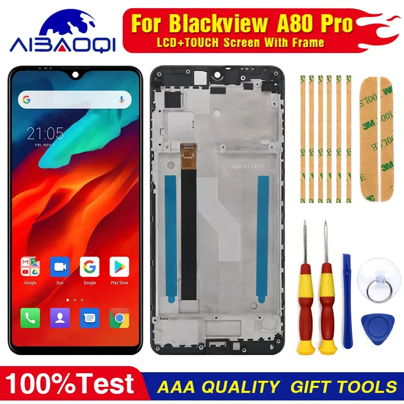 For Blackview A80 A80 Pro A80 Plus A80S Touch Screen LCD Display Compatible with Digitizer Assembly With Frame Replacement
For Blackview A80 A80 Pro A80 Plus A80S Touch Screen LCD Display Compatible with Digitizer Assembly With Frame Replacement