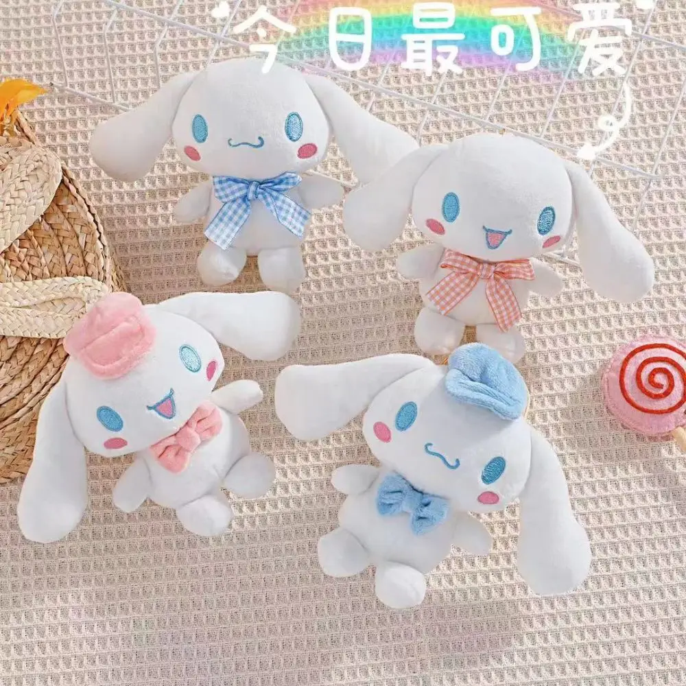 

10cm Cartoon My Melody Plushie Pendant Kawaii Kuromi Cinnamoroll Kt Cat Purin Dog Plush Toy Anime Stuffed Animals Cute Doll Toys