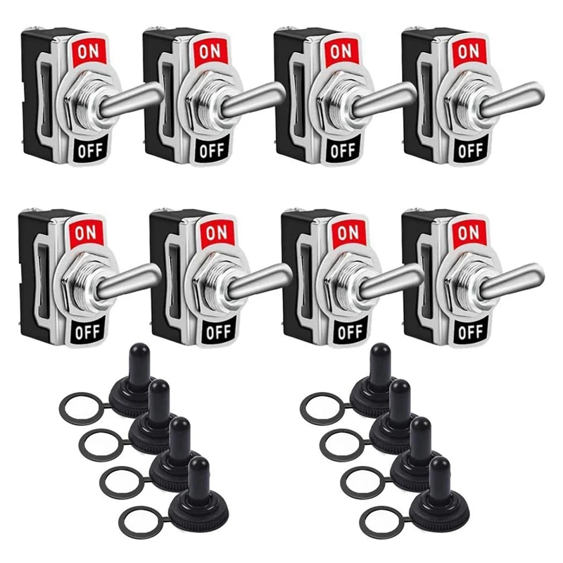 Toggle Switches 8 Pack 2 Pin On Off SPST Car Rocker Toggle Switches, 20A Heavy Duty Waterproof Toggle Witch
Toggle Switches 8 Pack 2 Pin On Off SPST Car Rocker Toggle Switches, 20A Heavy Duty Waterproof Toggle Witch