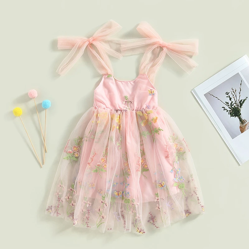 Girl Princess Dresses Sleeveless Off Shoulder Floral Embroidery Lace Mesh Tutu Sundress
Girl Princess Dresses Sleeveless Off Shoulder Floral Embroidery Lace Mesh Tutu Sundress