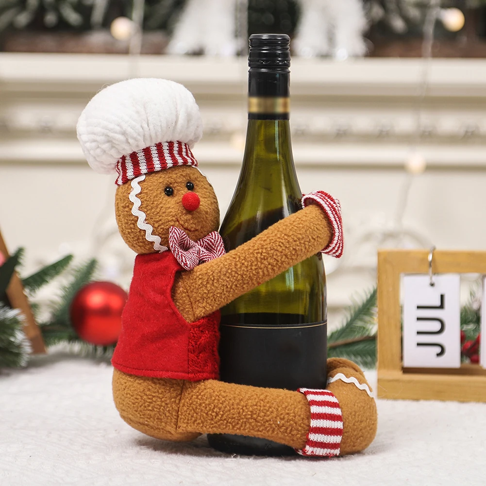 Gingerbread Man Doll Christmas Tree Hanging Pendant Xmas Tree Decor Ornament Christmas Wine Bottle Cover Table Decor
Gingerbread Man Doll Christmas Tree Hanging Pendant Xmas Tree Decor Ornament Christmas Wine Bottle Cover Table Decor