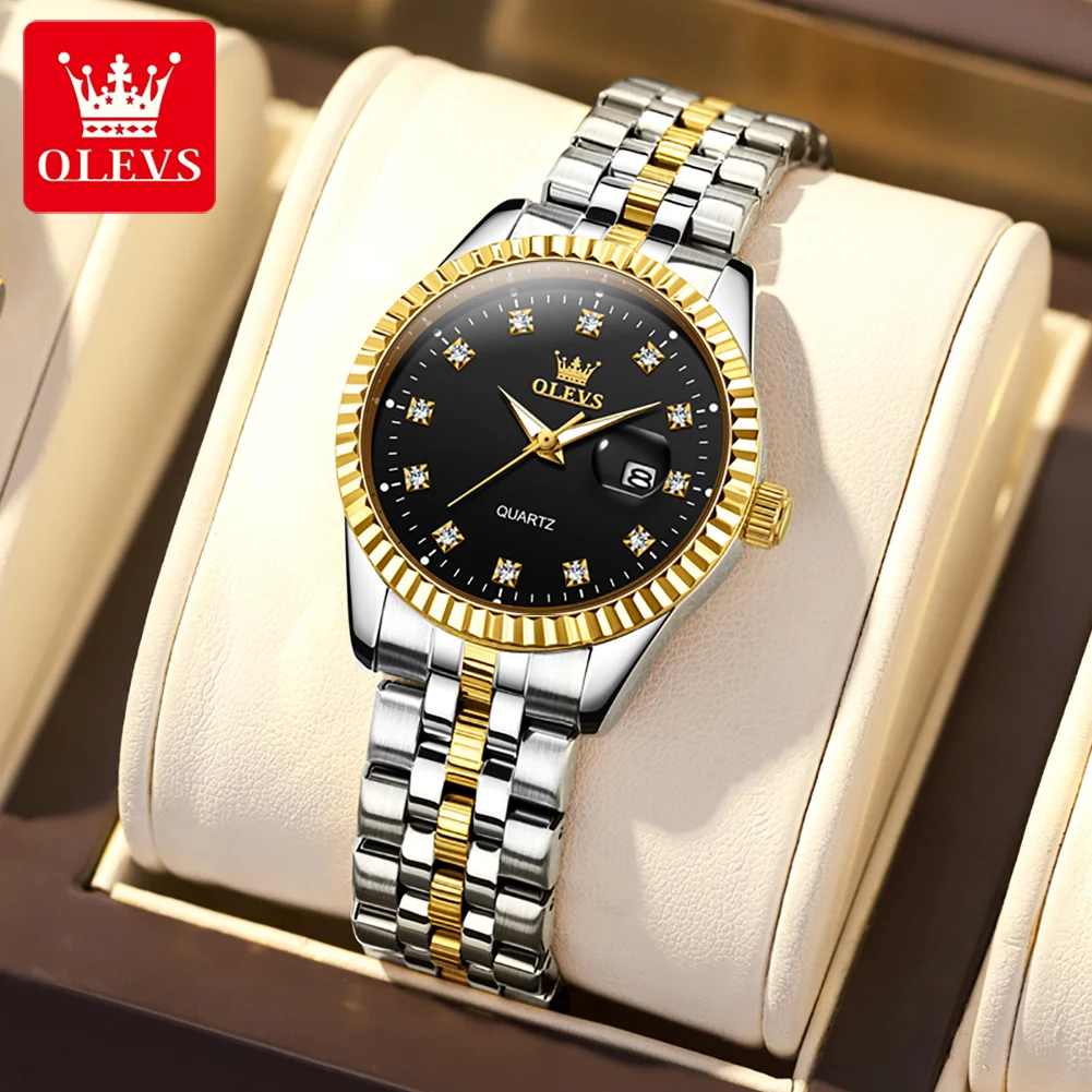 OLEVS 5526 Stainless Steel Ladies Quartz Watches Luxury Brand Luminous Waterproof Womens Wristwatch Fashion Business Woman Clock 
OLEVS 5526 Stainless Steel Ladies Quartz Watches Luxury Brand Luminous Waterproof Womens Wristwatch Fashion Business Woman Clock