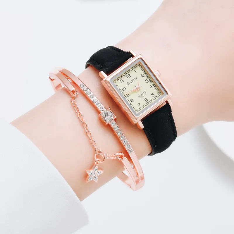 2PCS /Set Fashion Women Leather Belt Dress Quartz Clock Square Dial Sport Casual Bracelet Ladies Wrist Watch Relogio Reloj Mujer
2PCS /Set Fashion Women Leather Belt Dress Quartz Clock Square Dial Sport Casual Bracelet Ladies Wrist Watch Relogio Reloj Mujer