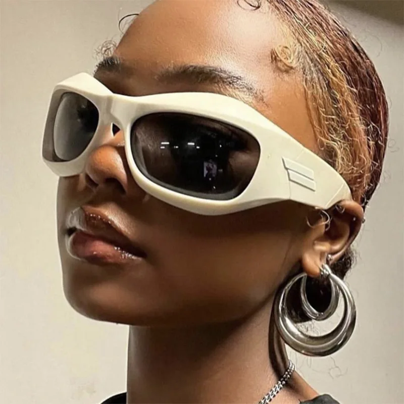 

Fashion Y2K Sunglasses Women Vintage Punk Sun Glasses Men Luxury Brand Designer Lentes Riding Goggles Large Frame Gafas Sol