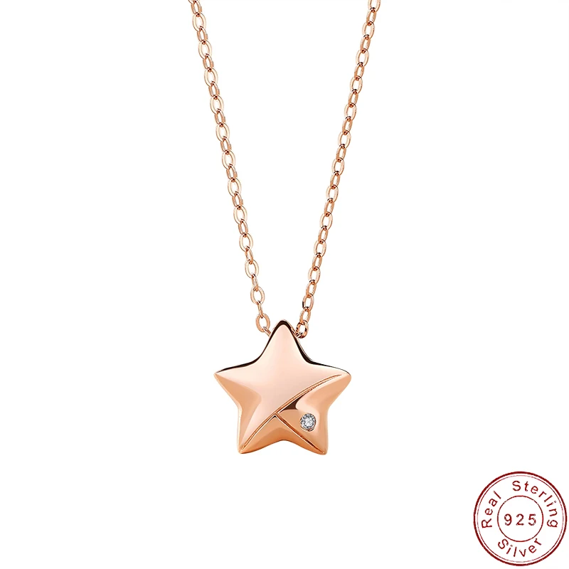 JIALY Authentic Star Wish Pentagram S925 Sterling Silver Necklace Rose Pendant Clavicle Chain For Women Birthday Jewelry new
JIALY Authentic Star Wish Pentagram S925 Sterling Silver Necklace Rose Pendant Clavicle Chain For Women Birthday Jewelry new