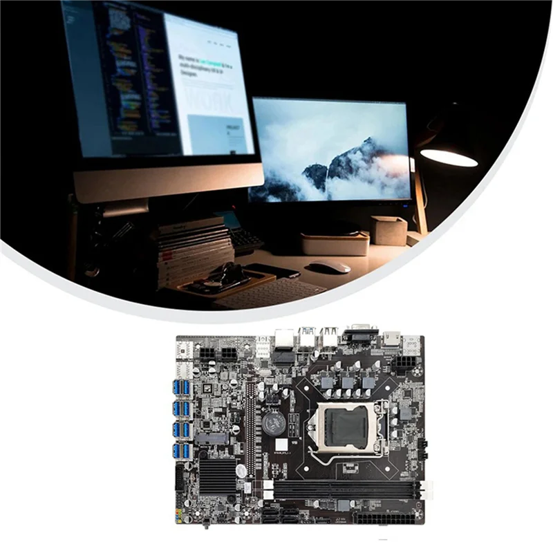 Материнская плата B75 BTC для майнинга + ЦП + 2X DDR3 4 Гб 1600 МГц ОЗУ + 128G SSD + вентилятор + кабель SATA + кабель переключателя LGA1155 8xpcie к USB-плате
Материнская плата B75 BTC для майнинга + ЦП + 2X DDR3 4 Гб 1600 МГц ОЗУ + 128G SSD + вентилятор + кабель SATA + кабель переключателя LGA1155 8xpcie к USB-плате