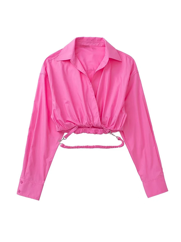 PB&ZA2693730 Women 2022 Sweet Fashion belt ornament short Blouses Vintage Long Sleeve Female Shirts Chic Tops 2693/730
PB&ZA2693730 Women 2022 Sweet Fashion belt ornament short Blouses Vintage Long Sleeve Female Shirts Chic Tops 2693/730