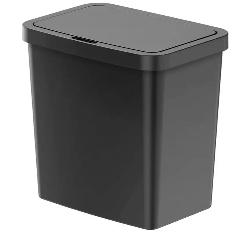 

Gallon Trash Can, Plastic Motion Sensor Kitchen Trash Can, Black Outdoor trash can Tiny bin Garbage bin Mini cubo basura Trash c