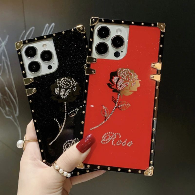 Luxury Bright Red Roses Flowers Square Phone Case For iPhone 13Pro MAX 11 12 8 7Plus XS MAX X Glitter Vintage Floral Soft Cover
Luxury Bright Red Roses Flowers Square Phone Case For iPhone 13Pro MAX 11 12 8 7Plus XS MAX X Glitter Vintage Floral Soft Cover