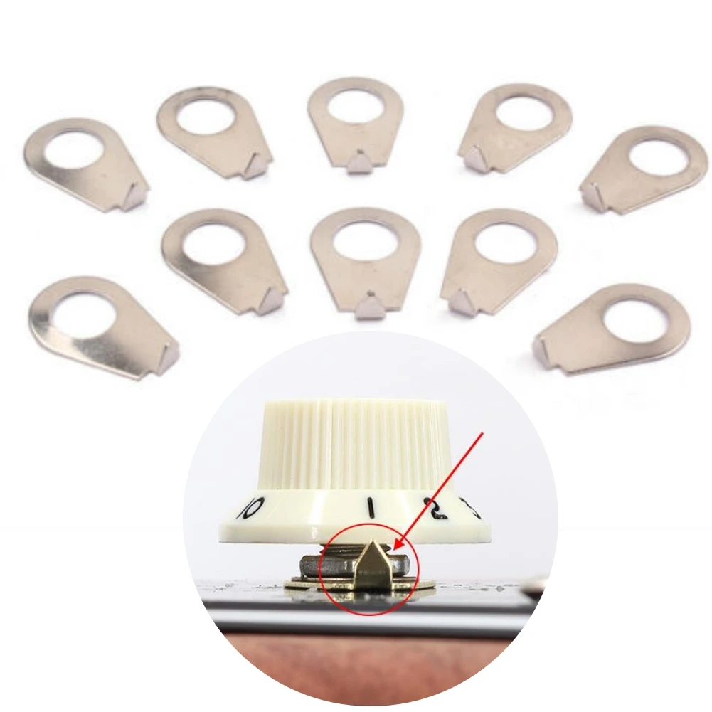 10Pcs Guitar Knobs Pointer Plates 3/8" Size Pointer Indicator Washers For Gibson LP Electric Guitars Accessories Parts
10Pcs Guitar Knobs Pointer Plates 3/8" Size Pointer Indicator Washers For Gibson LP Electric Guitars Accessories Parts