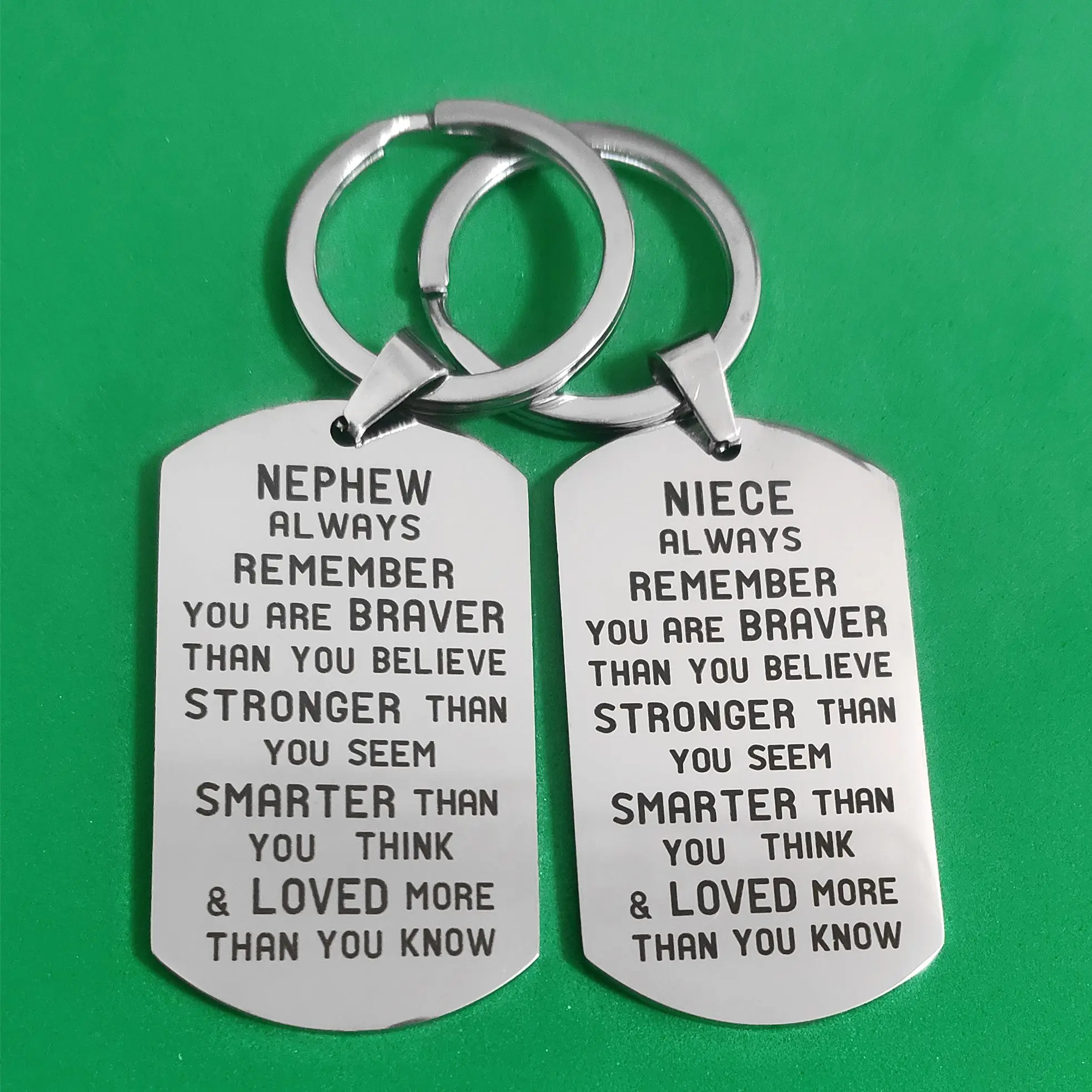 Military Tags Carabiner for Keys Stainless Steel Keyring Ornaments Creative Gifts DIY Lettering 26 Letters Birthday Nephew Niece
Military Tags Carabiner for Keys Stainless Steel Keyring Ornaments Creative Gifts DIY Lettering 26 Letters Birthday Nephew Niece