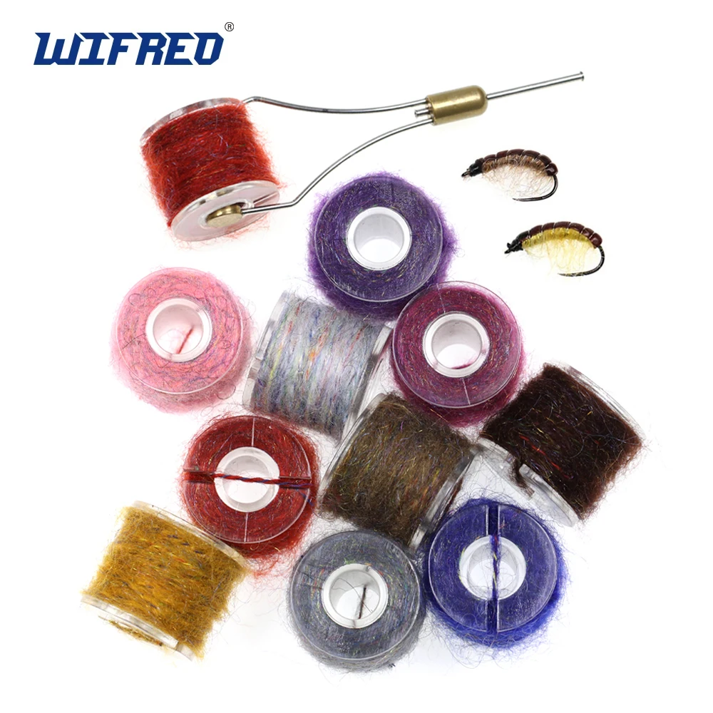 Wifreo 2PCS Mohair Leech Yarn Fibers for Leech Hairy Nymph Bodies Streamers Tying Materials Mottled Synthetic Dirty Bug Yarns
Wifreo 2PCS Mohair Leech Yarn Fibers for Leech Hairy Nymph Bodies Streamers Tying Materials Mottled Synthetic Dirty Bug Yarns