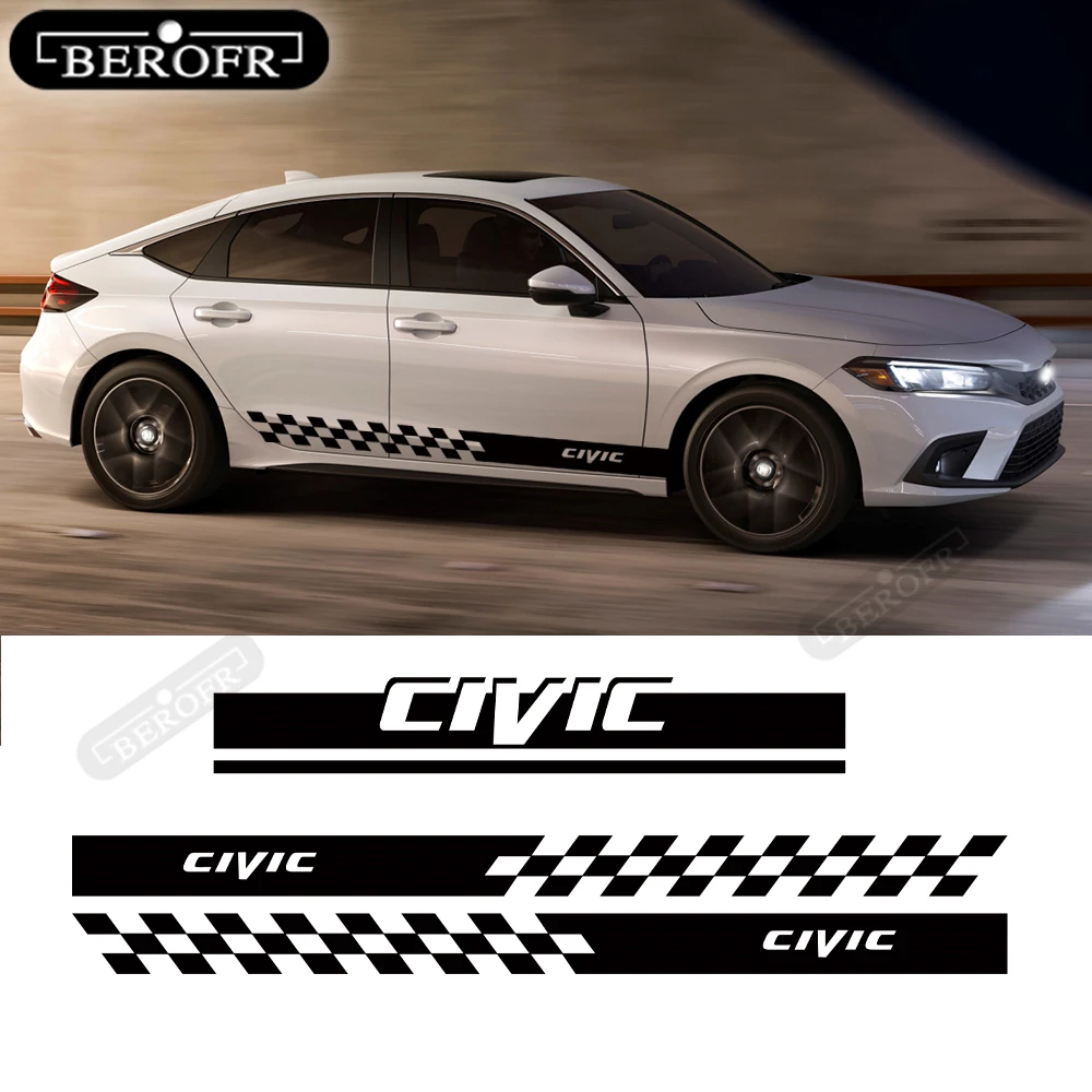 For Honda Civic TypeR Hatchback Sedan Car Door Side Skirt Sticker Body Hood Bonnet Stripes Racing Sport Styling Vinyl Film Decal
For Honda Civic TypeR Hatchback Sedan Car Door Side Skirt Sticker Body Hood Bonnet Stripes Racing Sport Styling Vinyl Film Decal