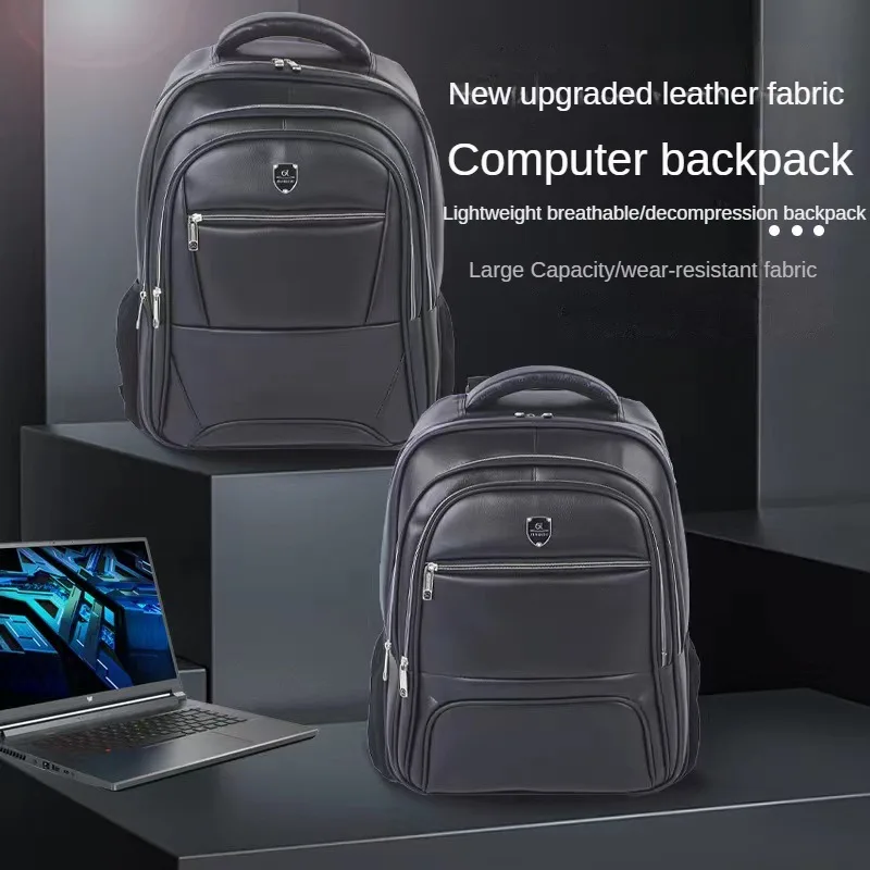 PU Leather 15.6inch Computer Bags Outdoor Leisure Waterproof Backpack Large Capacity Spine Protection Schoolbag Business Men's
PU Leather 15.6inch Computer Bags Outdoor Leisure Waterproof Backpack Large Capacity Spine Protection Schoolbag Business Men's