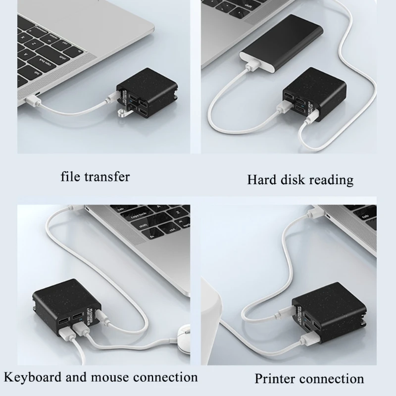 Высокоскоростной USB-концентратор Type-C + 4 порта USB3.0 5 Гбит/с для жесткого диска
Высокоскоростной USB-концентратор Type-C + 4 порта USB3.0 5 Гбит/с для жесткого диска