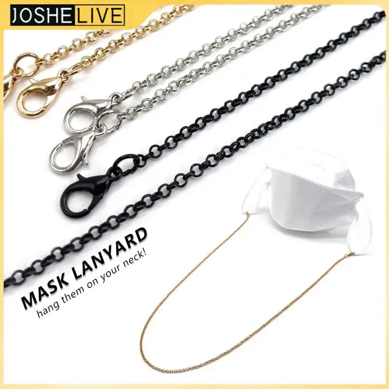 

Metal Decorative Mask Lanyards Adjustable Mask Hanging Rope Mask Necklace Anti-lost Hang Masks Chains Sunglasses Straps