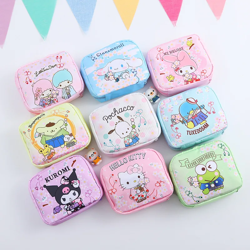 Sanrioed Kawaii Mymelody Kuromi Cinnamoroll кимоно серия девочка мультфильм гигиеническая салфетка сумка для хранения Студенческая портативная косметичка
Sanrioed Kawaii Mymelody Kuromi Cinnamoroll кимоно серия девочка мультфильм гигиеническая салфетка сумка для хранения Студенческая портативная косметичка