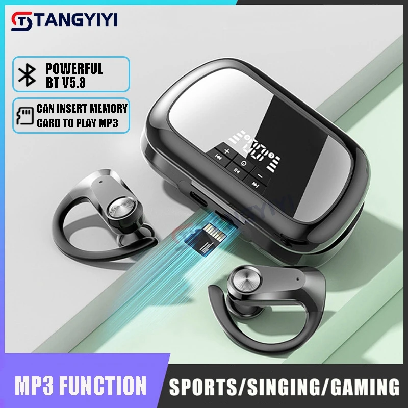 Wireless Bluetooth Headphones With Mic Long Battery Life Hanging Ear Headsets Hifi Sports Gaming Earphones Supports TF Card Mp3
Wireless Bluetooth Headphones With Mic Long Battery Life Hanging Ear Headsets Hifi Sports Gaming Earphones Supports TF Card Mp3