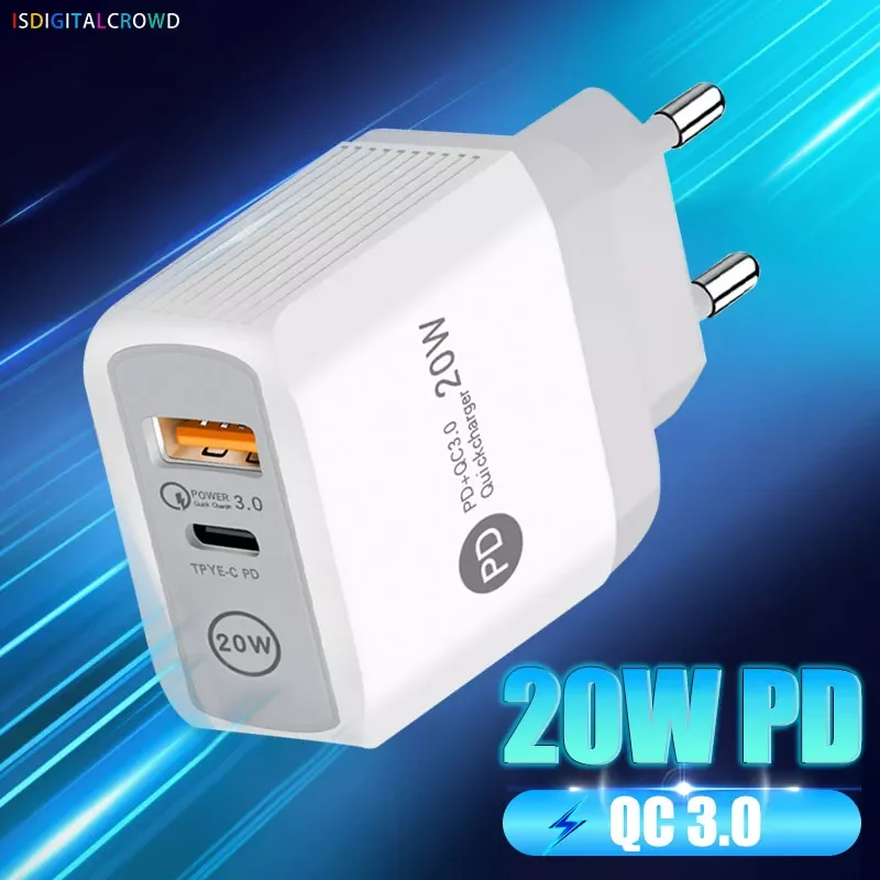 QC3.0 USB C PD Charger For Iphone11 12 Pro Max Mini 5s 8 On Airpods Power Adapter Fast Charging For Xiaomi Redmi Huawei Samsung
QC3.0 USB C PD Charger For Iphone11 12 Pro Max Mini 5s 8 On Airpods Power Adapter Fast Charging For Xiaomi Redmi Huawei Samsung