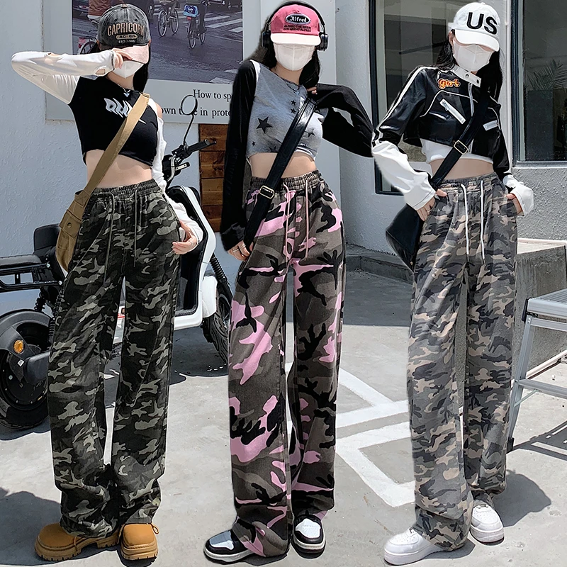 Camo Cargo Pants Vintage Elastic Waist Baggy Jeans Women Fashion Streetwear Y2k Clothes Wide Leg Pants High Waist Denim Trousers
Camo Cargo Pants Vintage Elastic Waist Baggy Jeans Women Fashion Streetwear Y2k Clothes Wide Leg Pants High Waist Denim Trousers