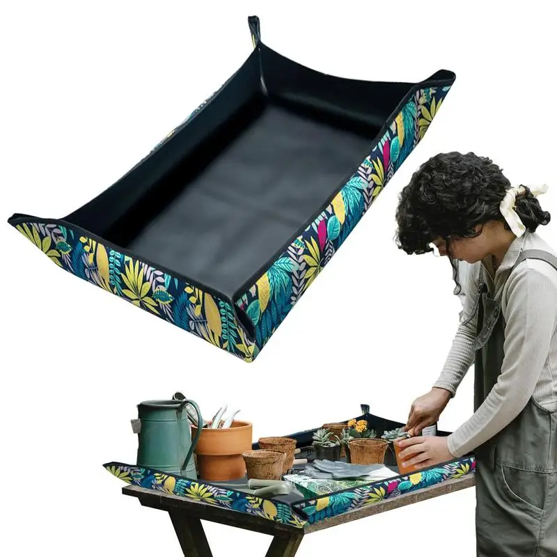 Foldable PE Plant Potting Mat 43.5 X 29.5in Thick Waterproof Transplanting Mat For Pot Changing Planting Operation Reusable Mat
Foldable PE Plant Potting Mat 43.5 X 29.5in Thick Waterproof Transplanting Mat For Pot Changing Planting Operation Reusable Mat