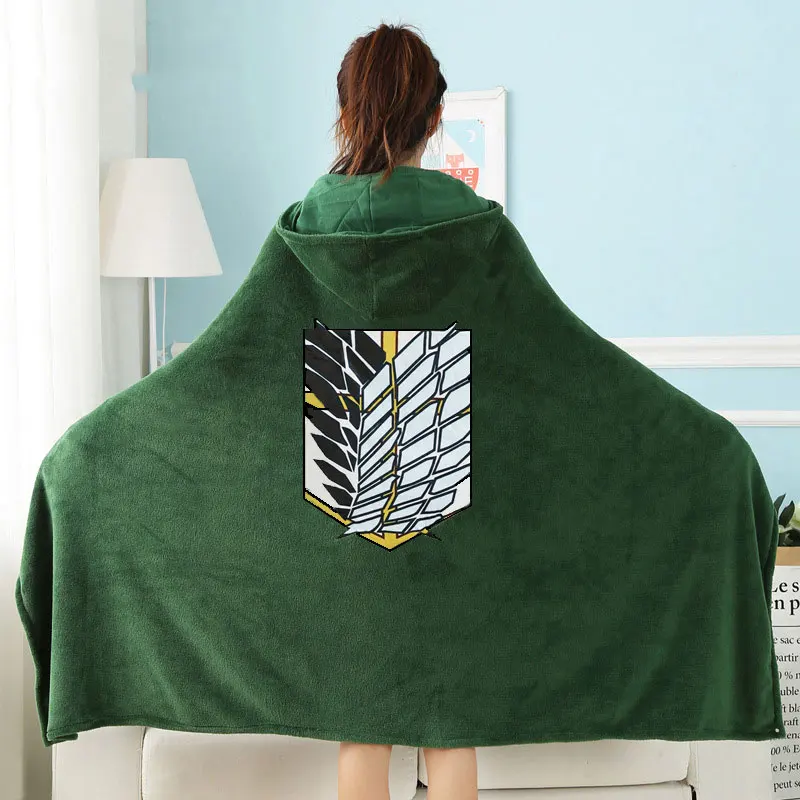 Attack on Titan Cloak Cape Flannel Siesta Blanket Shingeki No Kyojin Survey Corps Eren Cloak Anime Cosplay Costume Hoodie
Attack on Titan Cloak Cape Flannel Siesta Blanket Shingeki No Kyojin Survey Corps Eren Cloak Anime Cosplay Costume Hoodie