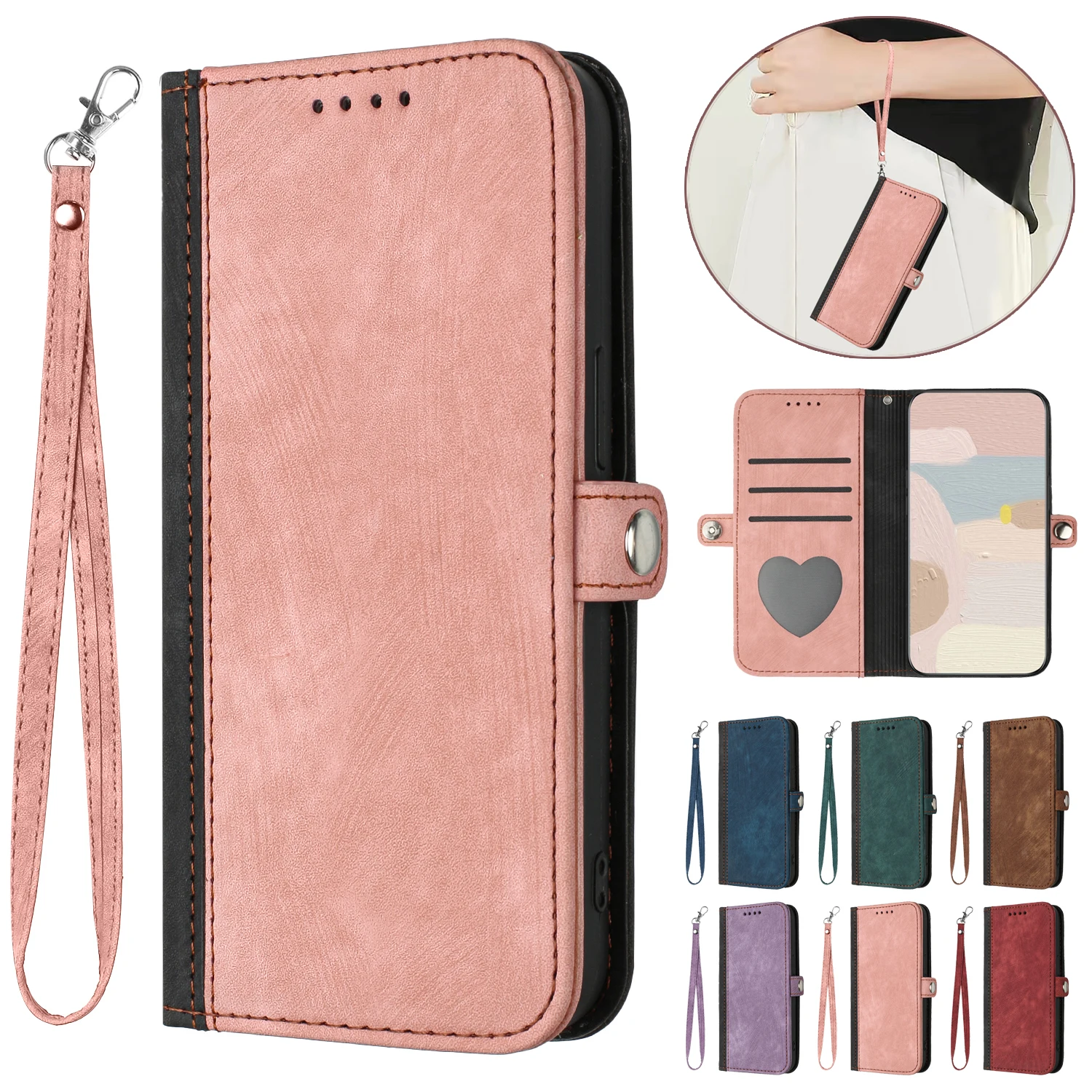 Hand Strap Leather Phone Bags for Samsung Galaxy A14 A34 A54 A73 A53 A33 A13 Flip Purse Cases A72 A52 A32 A12 Wallet Cards Cover
Hand Strap Leather Phone Bags for Samsung Galaxy A14 A34 A54 A73 A53 A33 A13 Flip Purse Cases A72 A52 A32 A12 Wallet Cards Cover