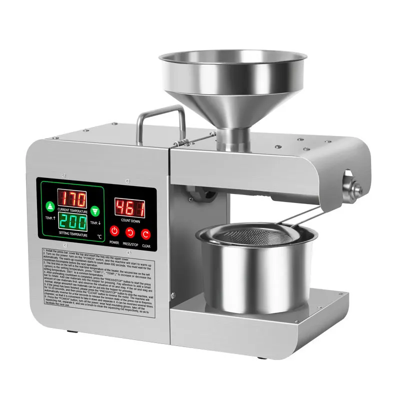 X8S New Intelligent Temperature Control Oil Press Small Household Commercial Oil Press
X8S New Intelligent Temperature Control Oil Press Small Household Commercial Oil Press