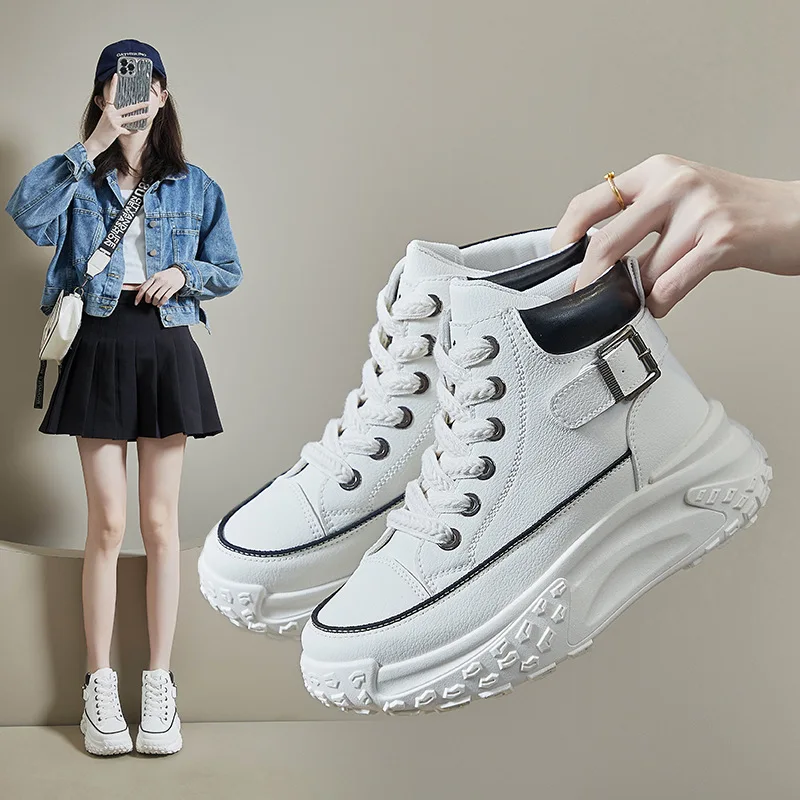 New Fashion Sneakers Women Casual Shoes Thick Sole Flat Platform Brand Ladies Footwear Black White Red XD051
New Fashion Sneakers Women Casual Shoes Thick Sole Flat Platform Brand Ladies Footwear Black White Red XD051