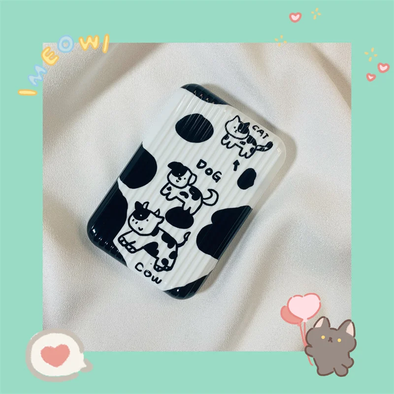 

Dog Cat Cow Suitable For Iphone Magsafe External Battery Protection Case Magnetic Absorption Cute Cartoon Fashion Funny