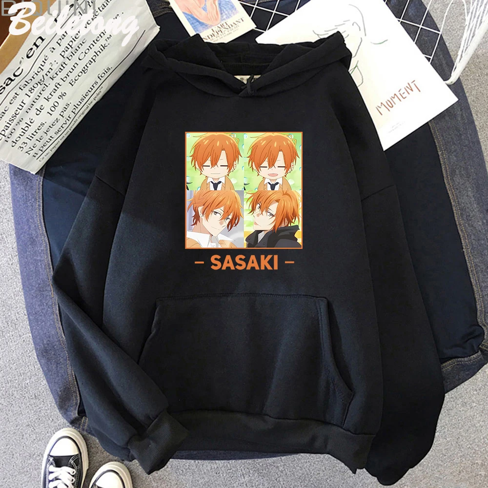 Толстовка с капюшоном Sasaki and Miyano с длинным рукавом Shuumei Yoshikazu в стиле японского аниме, Свободный пуловер в стиле Харадзюку для весны и осени
Толстовка с капюшоном Sasaki and Miyano с длинным рукавом Shuumei Yoshikazu в стиле японского аниме, Свободный пуловер в стиле Харадзюку для весны и осени