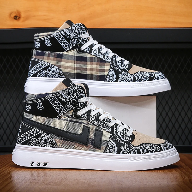 2022 Spring and Summer New Comfortable Breathable High Top Student Board Shoes Fashion Printed Men's Sports Casual Shoes
2022 Spring and Summer New Comfortable Breathable High Top Student Board Shoes Fashion Printed Men's Sports Casual Shoes