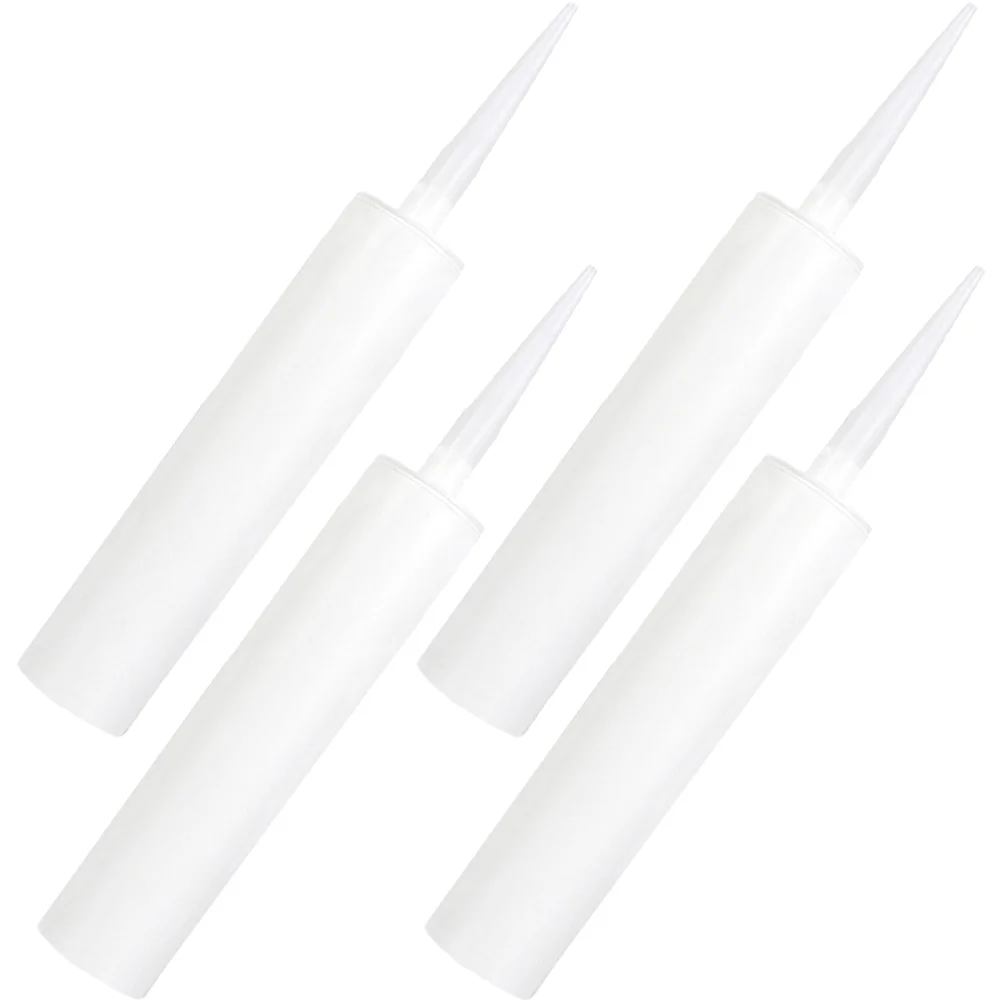 4 Pcs Empty Hose Caulking Tube Universal Sealant White Tubes Tile Sealants Refillable Plastic Home Silicone
4 Pcs Empty Hose Caulking Tube Universal Sealant White Tubes Tile Sealants Refillable Plastic Home Silicone