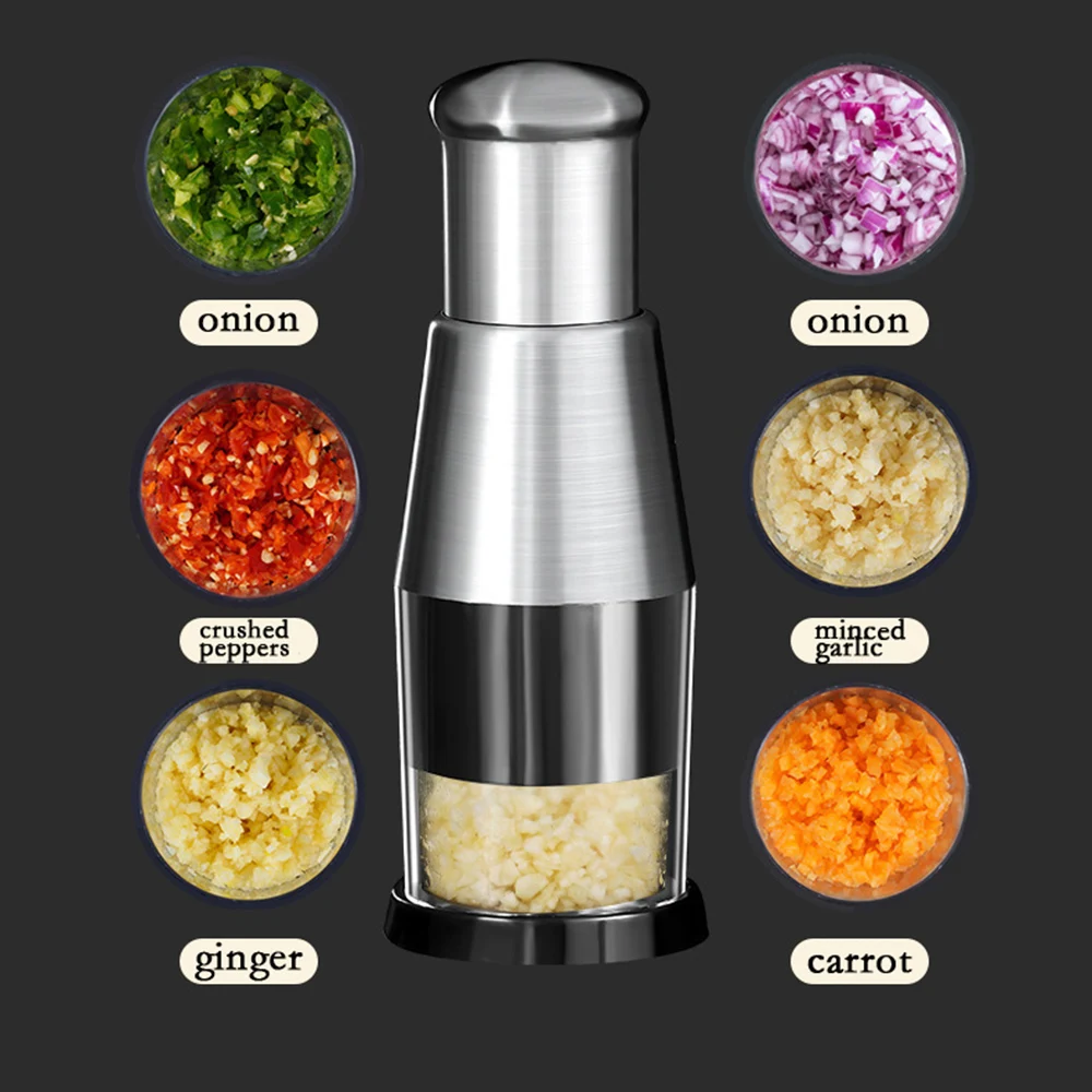 Garlic Crusher Pressing Handheld Food Chopper Slicer Dicer Mixer Kitchen Vegetable Slicer Peeler Tools for Kitchen Restaurant
Garlic Crusher Pressing Handheld Food Chopper Slicer Dicer Mixer Kitchen Vegetable Slicer Peeler Tools for Kitchen Restaurant