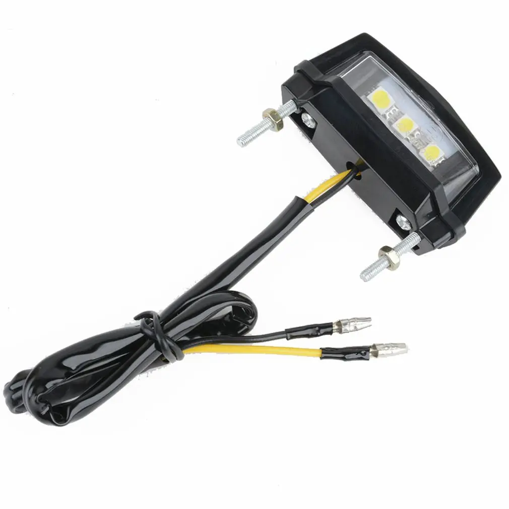 Мотоциклетная черная мини-светодиодная Лицензионная табличка с 3 светодиодами
Мотоциклетная черная мини-светодиодная Лицензионная табличка с 3 светодиодами