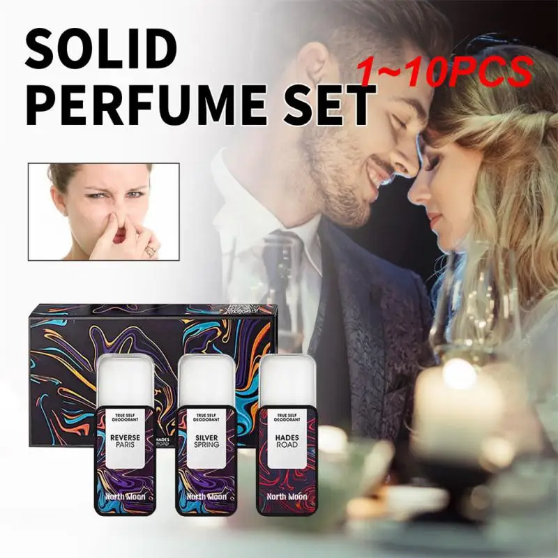 

1 ~ 10 шт. портативный твердый парфюмерный набор для женщин и мужчин, бальзам, свежий натуральный долговечный дезодорант, антиперспирант для тела