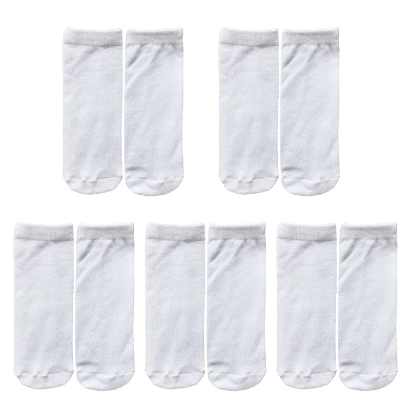 

5 пар пустых белых фотоблесток пустые носки для сублимационной краски женские разные размеры для подростков и взрослых