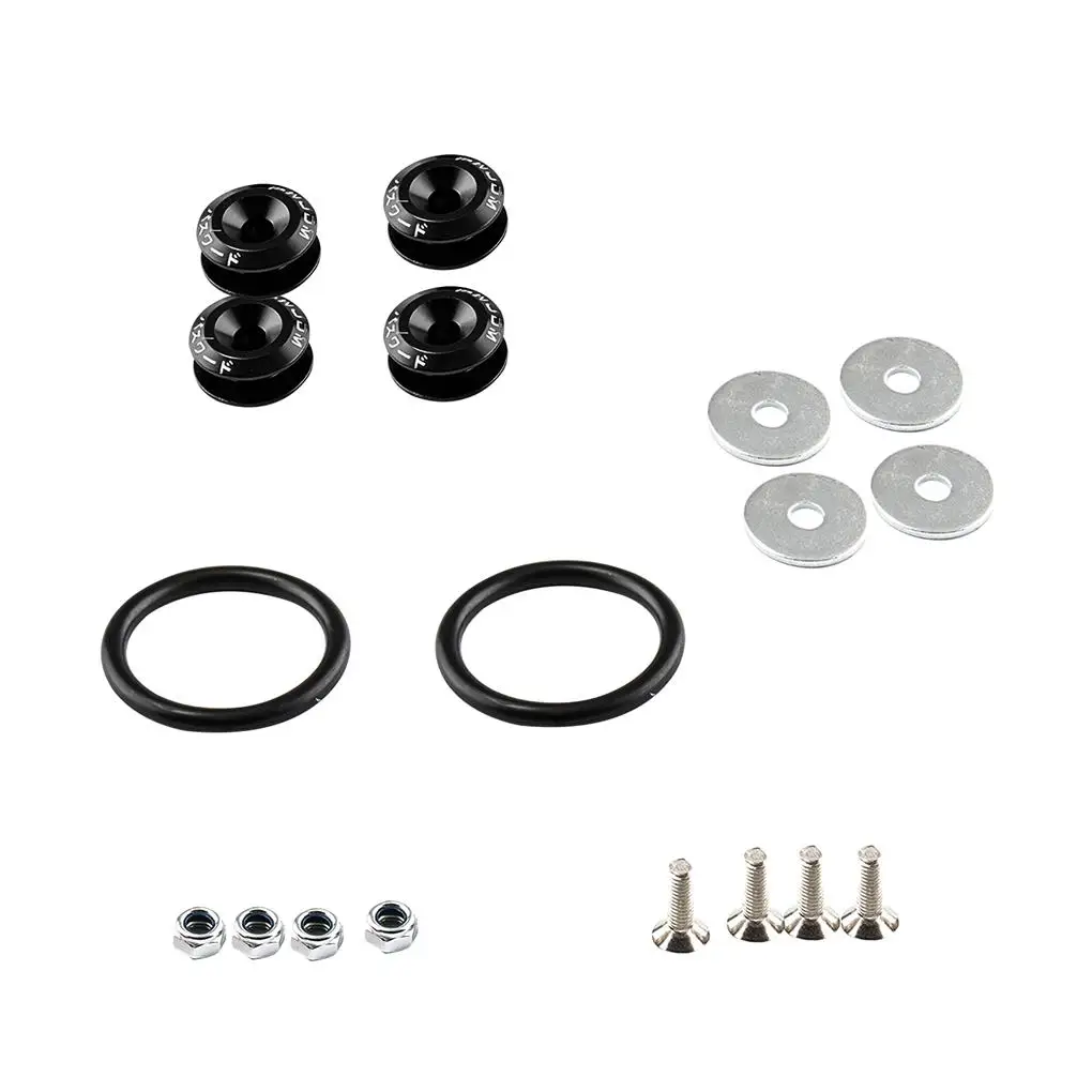 Bumper Fastener Kit Black Universal CNC Billet Bumper Trunk Quick Release Fastener Kit Auto Accessory for Universal Cars
Bumper Fastener Kit Black Universal CNC Billet Bumper Trunk Quick Release Fastener Kit Auto Accessory for Universal Cars