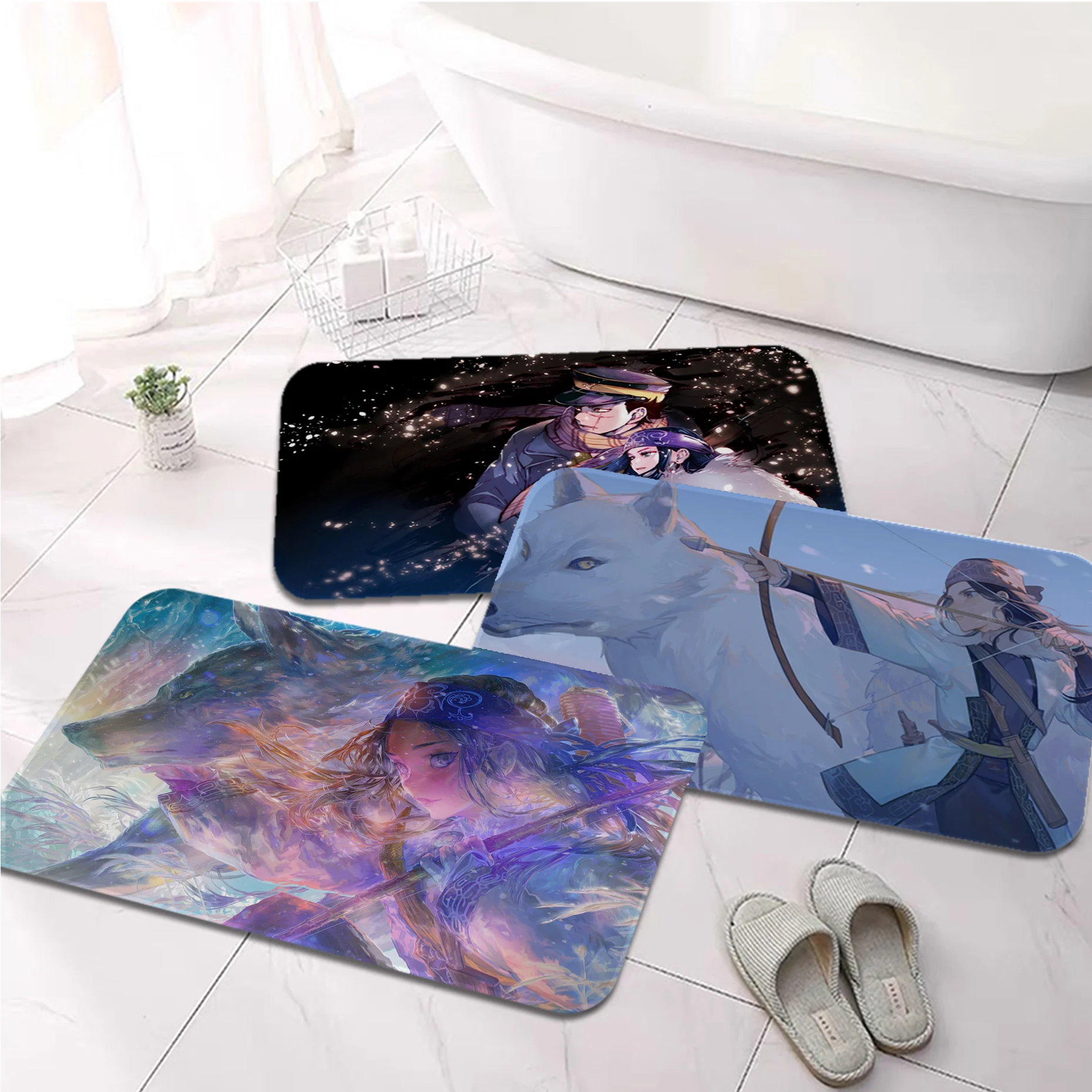 Golden Kamuy Kitchen Mat Retro Multiple Choice Living Room Kitchen Rug Non-Slip Welcome Rug 
Golden Kamuy Kitchen Mat Retro Multiple Choice Living Room Kitchen Rug Non-Slip Welcome Rug