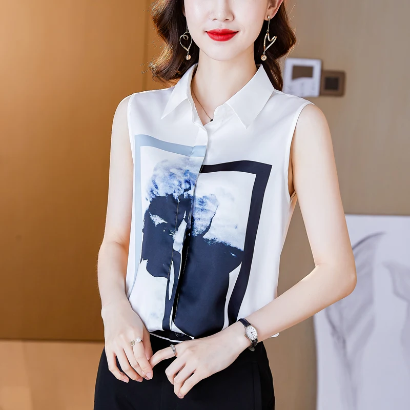 Summer High Quality SATIN New Style Tank Top Shirt Sleeveless Looser Tops For Women
Summer High Quality SATIN New Style Tank Top Shirt Sleeveless Looser Tops For Women